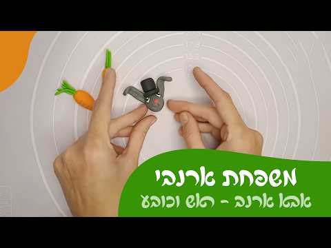 Plasticine Rabbit Family: Sculpting the Father's Head and Hat