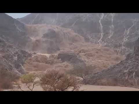 שיטפון באזור הגבנונים במכתש רמון