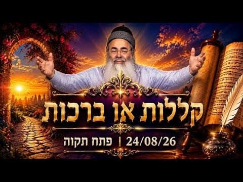 रब्बी अम्नोन यित्ज़ाक का पेटाह टिकवा में व्याख्यान [24.08.2026]