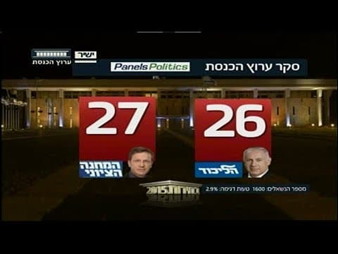 チャンネル99:第20回クネセト選挙放送(2015年3月17日)