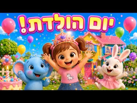 יום הולדת עם תותי | שיר יום הולדת לילדים