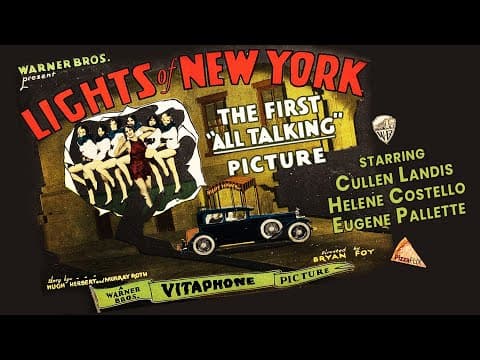 Lights of New York (1928): The First All-Talking Feature Film