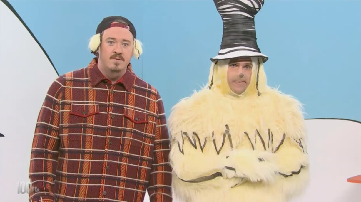 Shane Gillis Drops Accidental F-Bomb During SNL Dr. Seuss Sketch